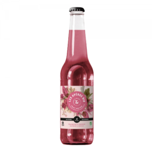 Cocktail Pétillant Bio – 4% alc – “Framboise-Hibiscus” – Pierre & Nico – 27,5CL