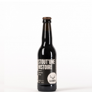 Bière Noir Stout  “Stout’Une Histoire” – 33 cl – Caribrew